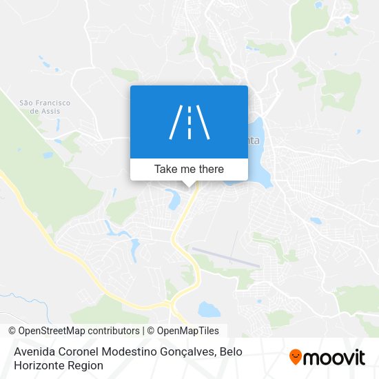 Avenida Coronel Modestino Gonçalves map