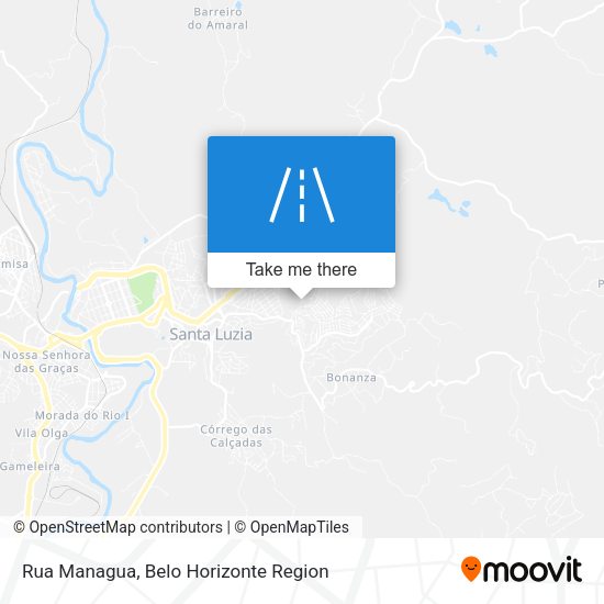 Rua Managua map