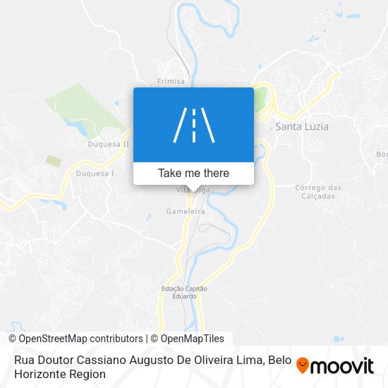 Rua Doutor Cassiano Augusto De Oliveira Lima map