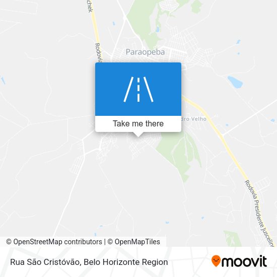 Rua São Cristóvão map
