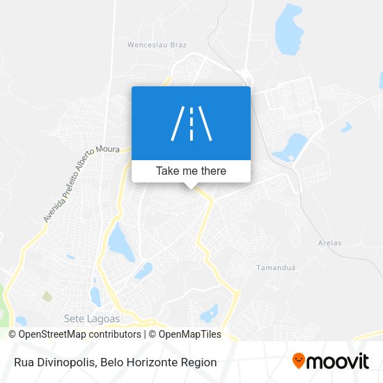 Rua Divinopolis map
