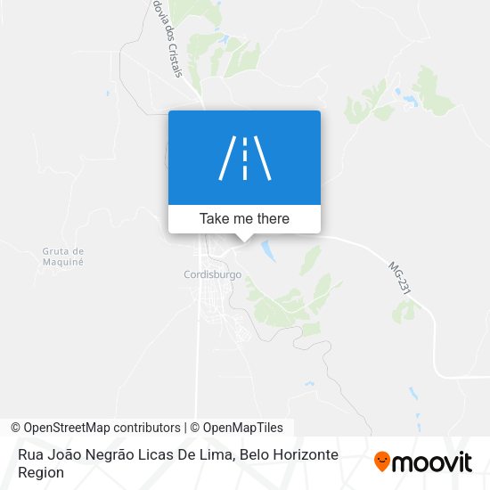 Rua João Negrão Licas De Lima map