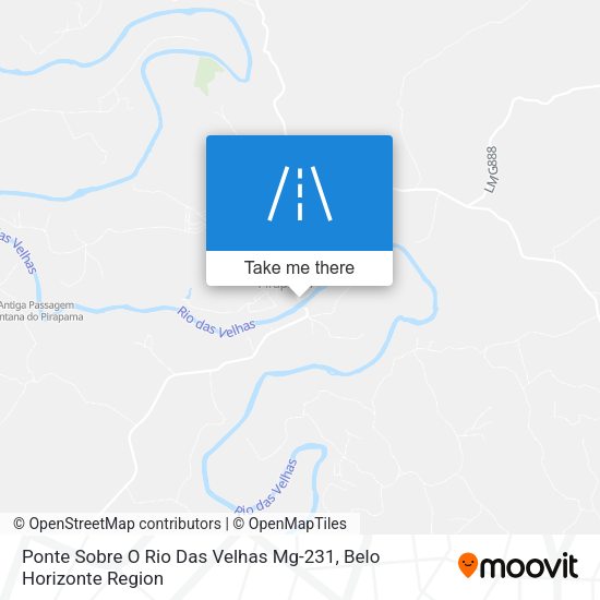 Ponte Sobre O Rio Das Velhas Mg-231 map