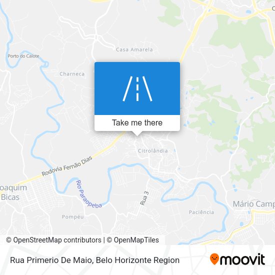 Rua Primerio De Maio map