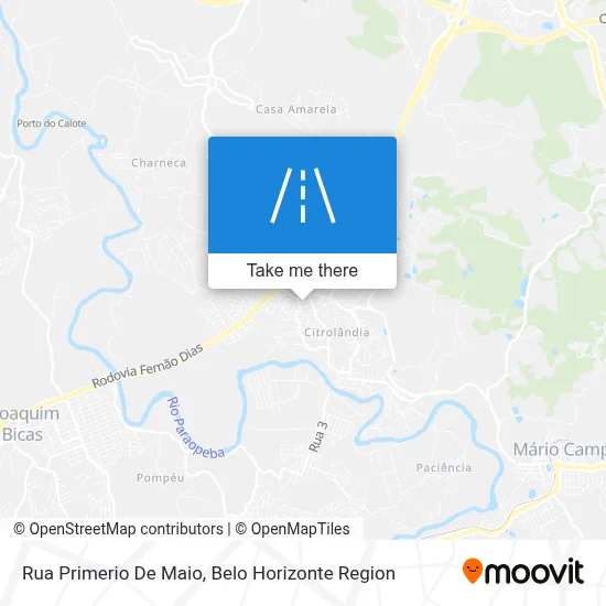 Rua Primerio De Maio map