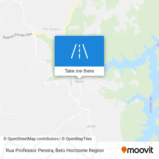 Rua Professor Pereira map