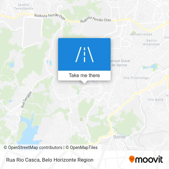 Rua Rio Casca map