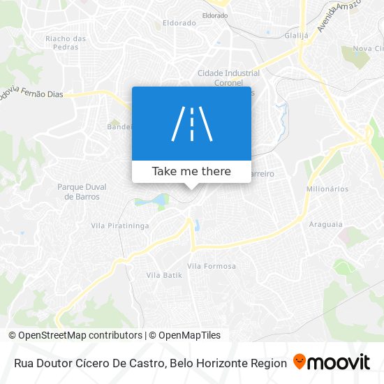 Mapa Rua Doutor Cícero De Castro