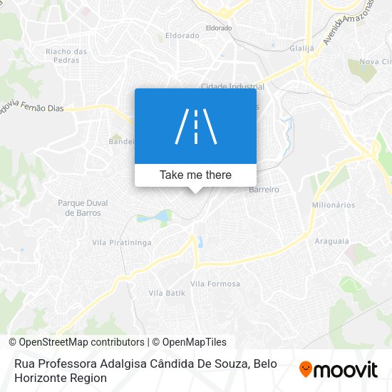 Rua Professora Adalgisa Cândida De Souza map