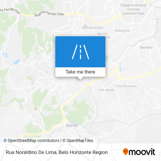 Rua Noraldino De Lima map