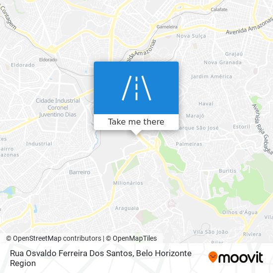 Mapa Rua Osvaldo Ferreira Dos Santos