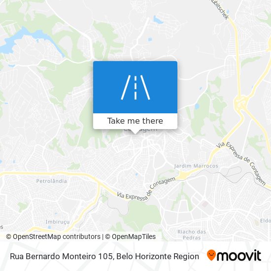 Mapa Rua Bernardo Monteiro 105