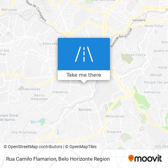 Mapa Rua Camilo Flamarion