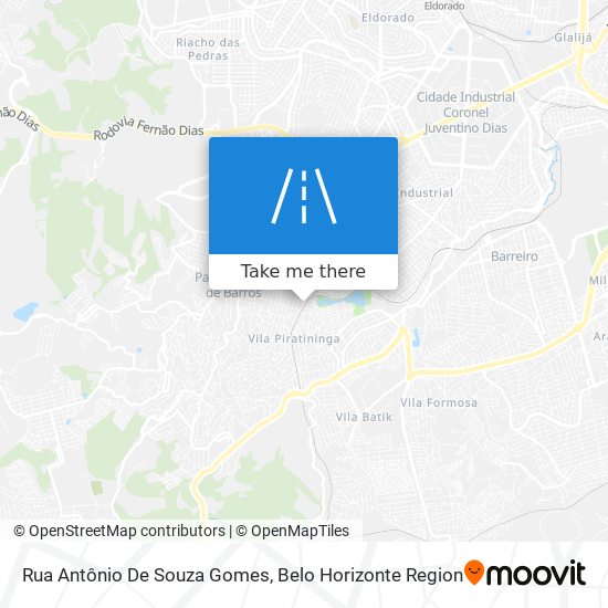 Mapa Rua Antônio De Souza Gomes