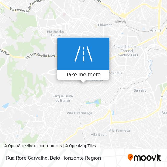 Mapa Rua Rore Carvalho