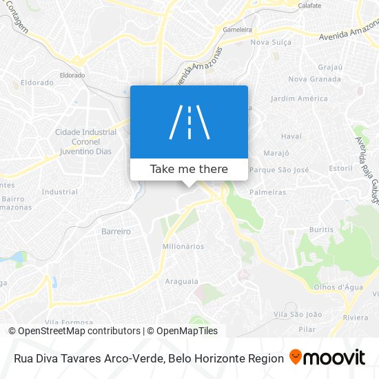 Rua Diva Tavares Arco-Verde map