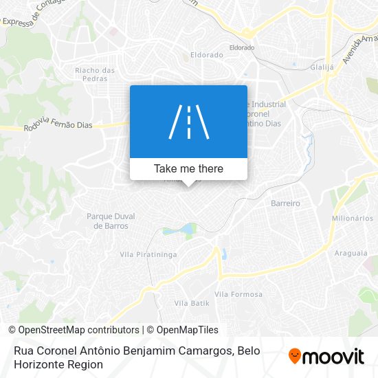 Rua Coronel Antônio Benjamim Camargos map