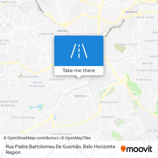 Mapa Rua Padre Bartolomeu De Gusmão