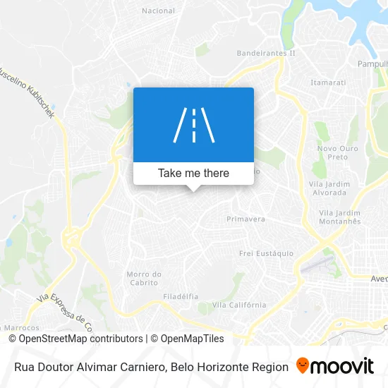 Rua Doutor Alvimar Carniero map