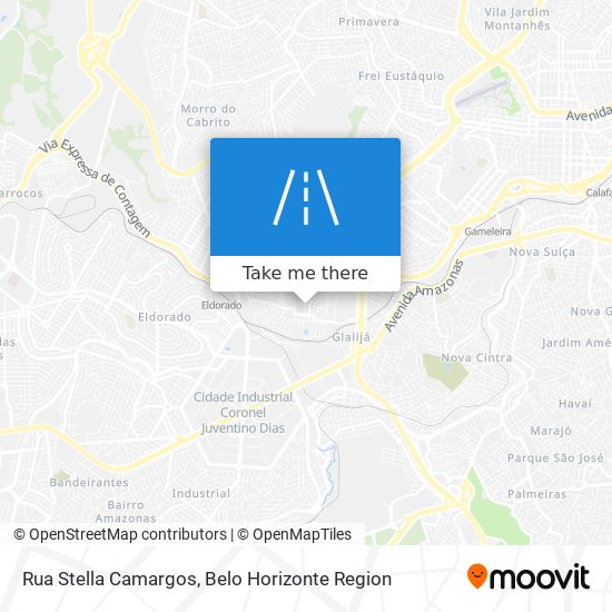 Mapa Rua Stella Camargos