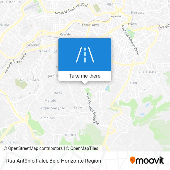 Rua Antônio Falci map