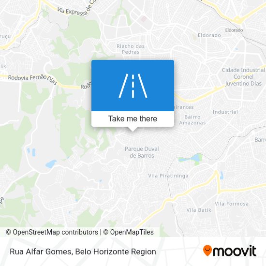 Rua Alfar Gomes map