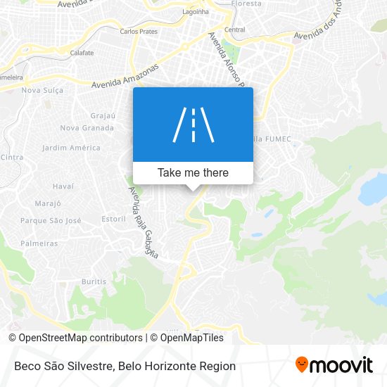 Beco São Silvestre map