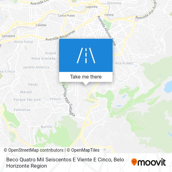 Beco Quatro Mil Seiscentos E Viente E Cinco map