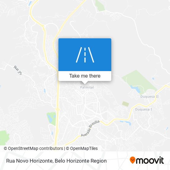 Mapa Rua Novo Horizonte
