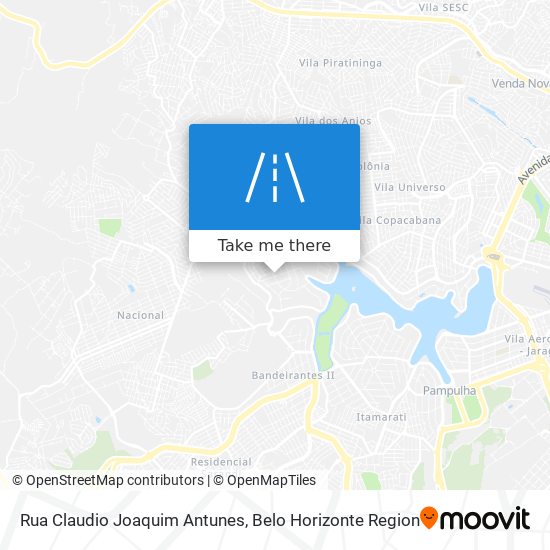 Mapa Rua Claudio Joaquim Antunes