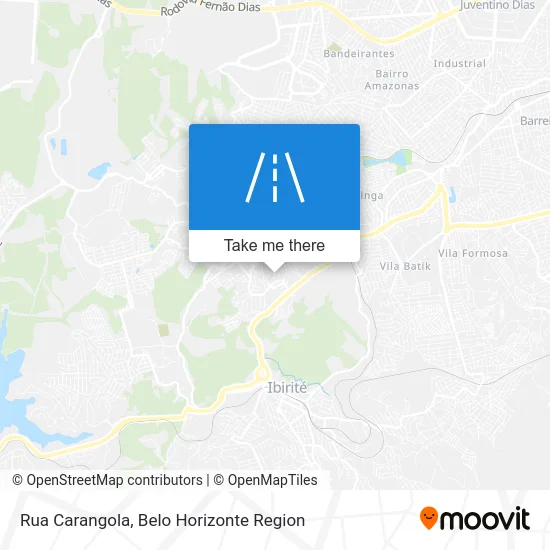 Rua Carangola map