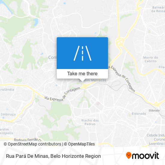 Mapa Rua Pará De Minas