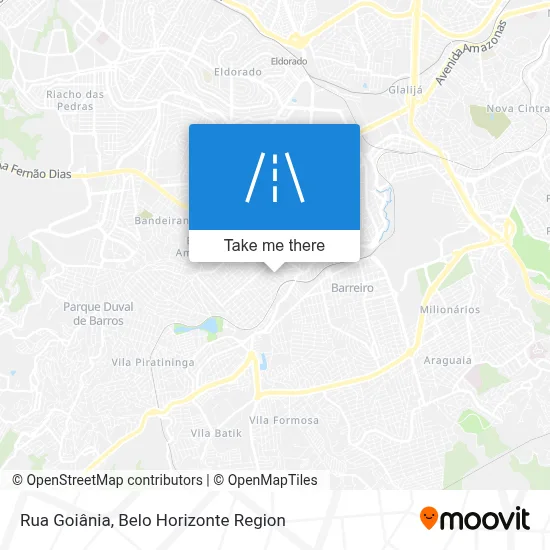 Rua Goiânia map