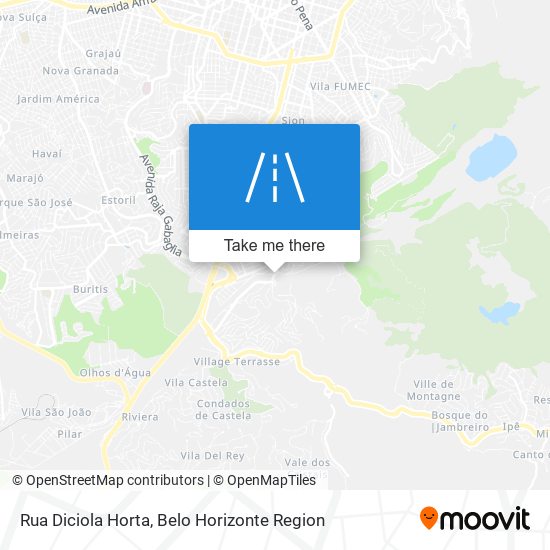 Rua Diciola Horta map