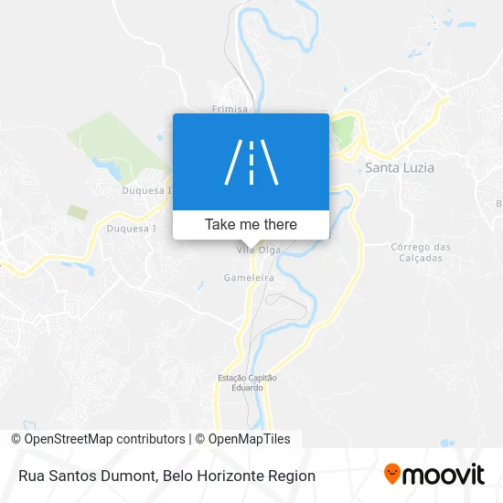 Rua Santos Dumont map