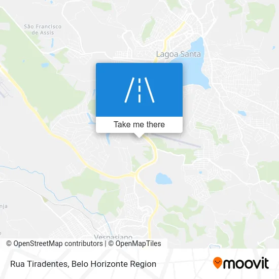 Rua Tiradentes map