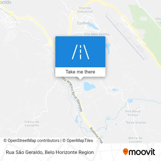 Rua São Geraldo map