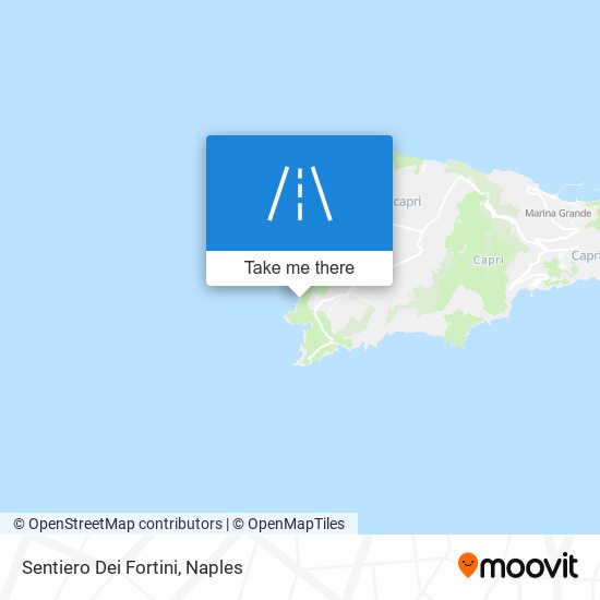 Sentiero Dei Fortini map