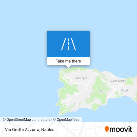 Via Grotta Azzurra map