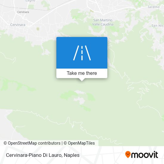 Cervinara-Piano Di Lauro map