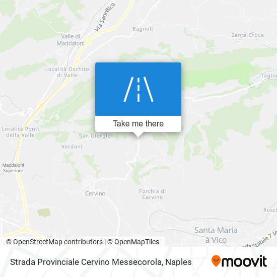 Strada Provinciale Cervino Messecorola map