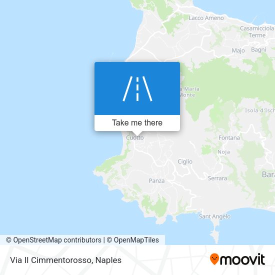 Via II Cimmentorosso map