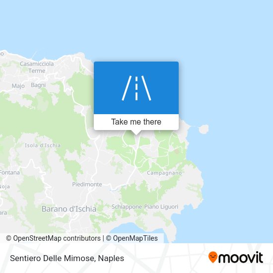 Sentiero Delle Mimose map