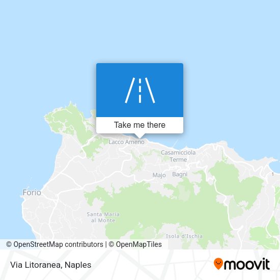 Via Litoranea map