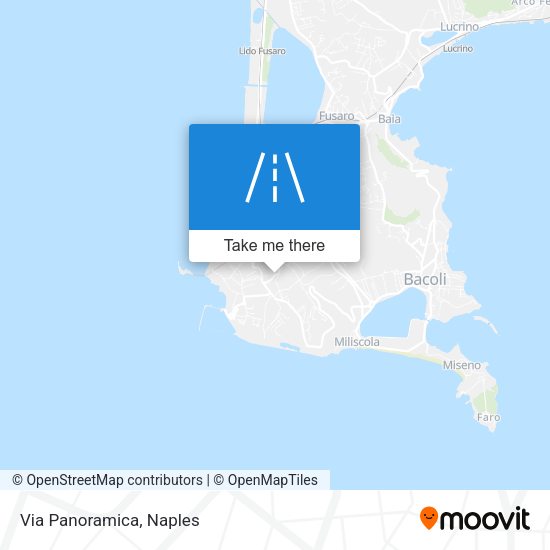Via Panoramica map