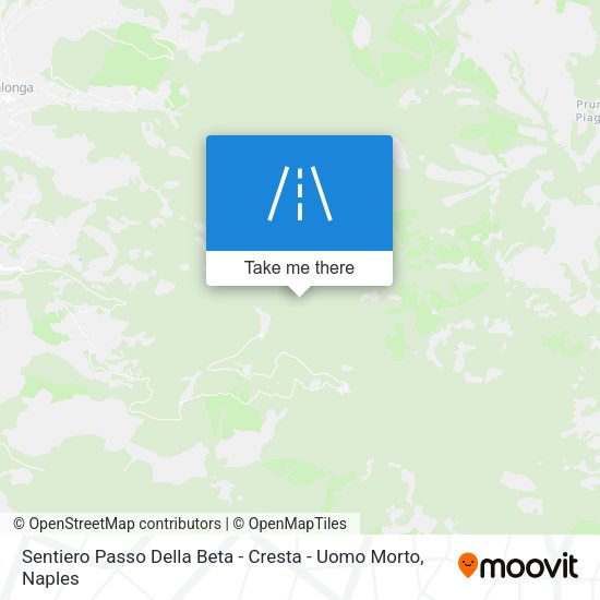 Sentiero Passo Della Beta - Cresta - Uomo Morto map