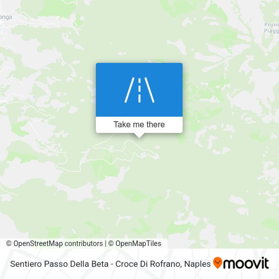 Sentiero Passo Della Beta - Croce Di Rofrano map