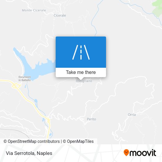 Via Serrotola map