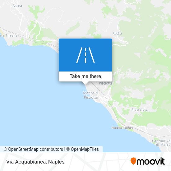 Via Acquabianca map