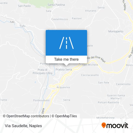 Via Saudelle map